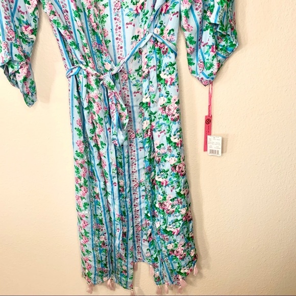 Macbeth collection allisandra floral tassel robe S - Picture 9 of 13